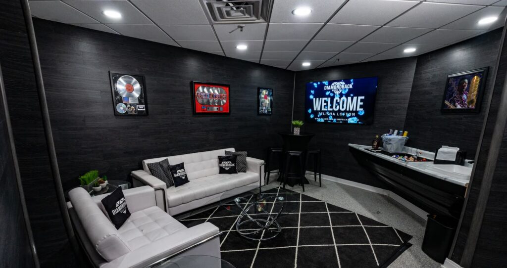 Private VIP suite with lounge seating