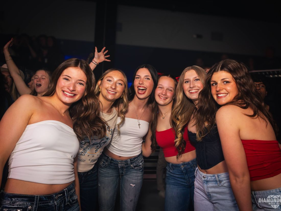 A group of friends on the dance floor