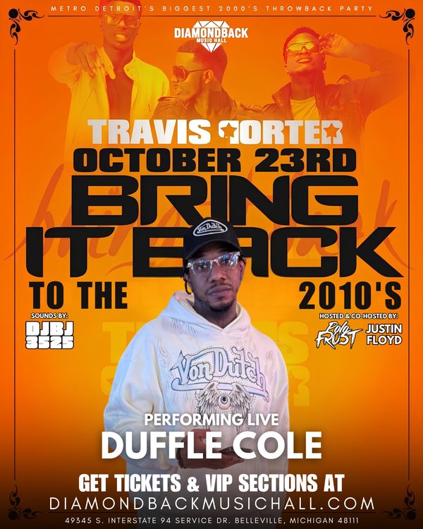 Duffle Cole performing live at the Travis Porter Hip-Hop Rewind