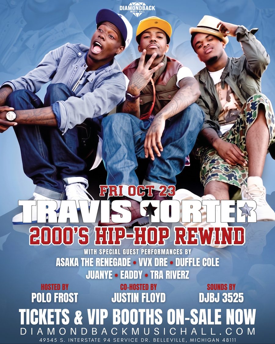 Travis Porter 2000's Hip-Hop Rewind full lineup flyer with special guests