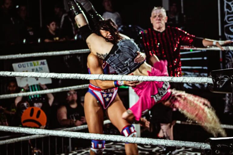 Women's match action in the ring