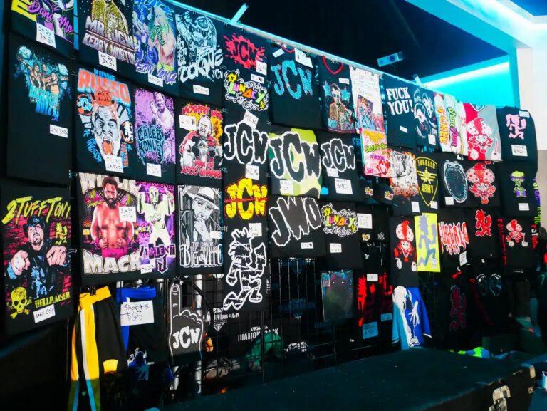 The JCW and Psychopathic merch wall
