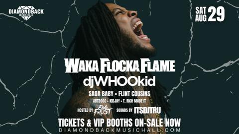 Waka Flocka Flame at Diamondback Music Hall, Aug 2026