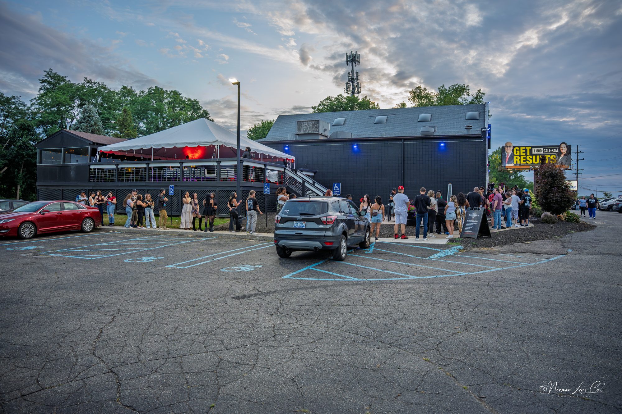 Fans lined up outside Diamondback Music Hall before the Waka Flocka Flame show