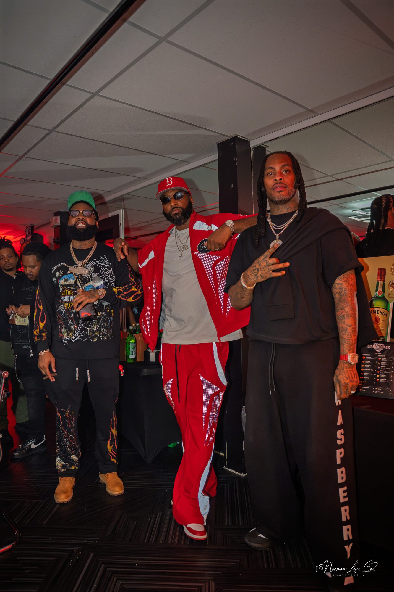 Sada Baby and Waka Flocka Flame backstage at Diamondback Music Hall